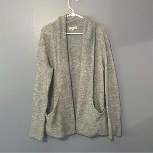 Grey Oversized Cardigan